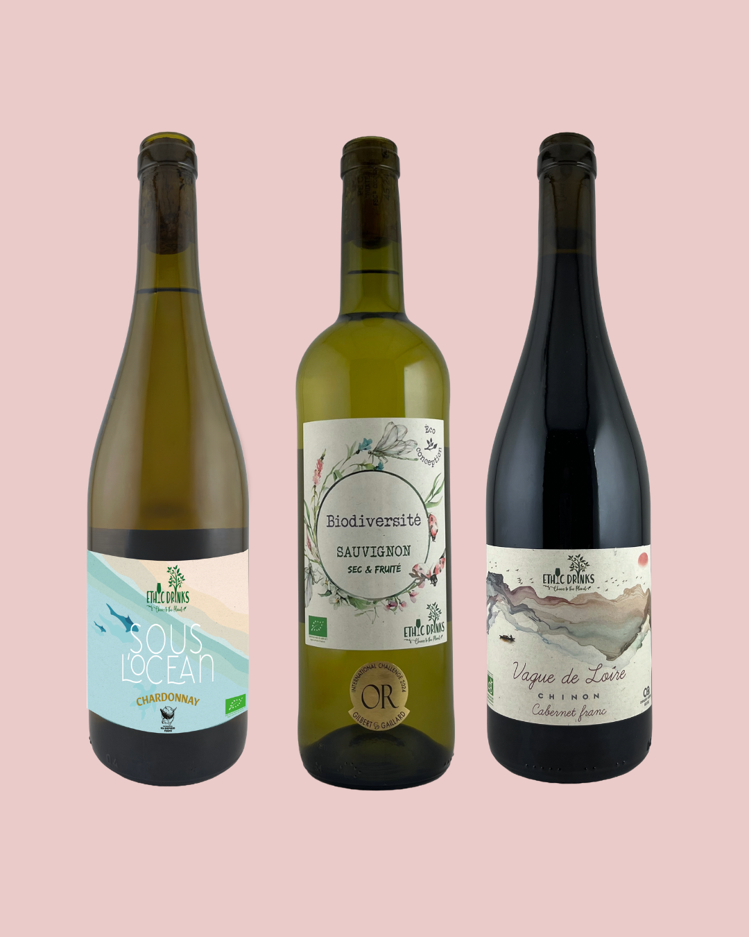 Abonnement Vins Blancs et Rouges Bio - Livraison offerte