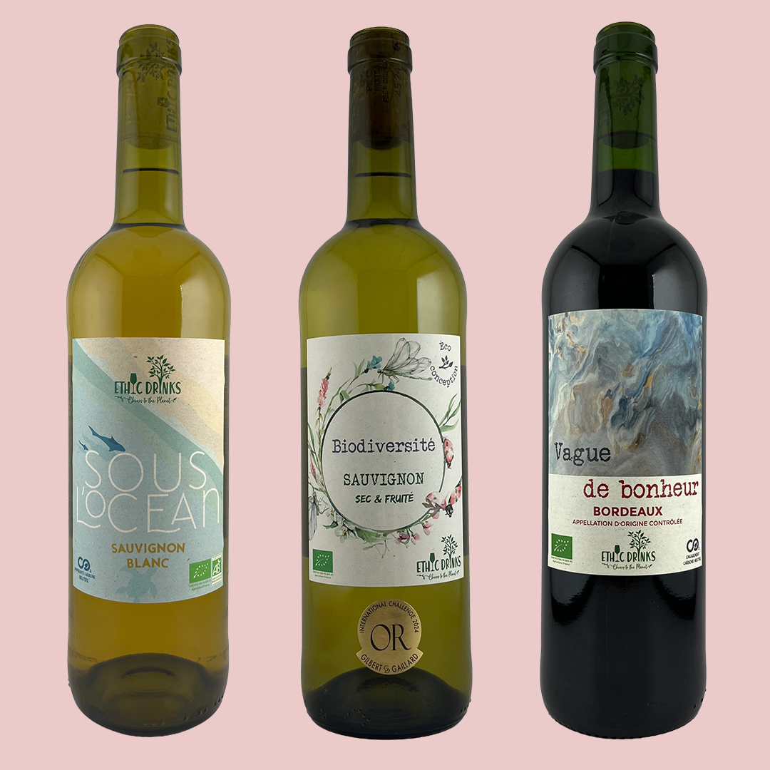 Abonnement Vins Blancs et Rouges Bio - Livraison offerte